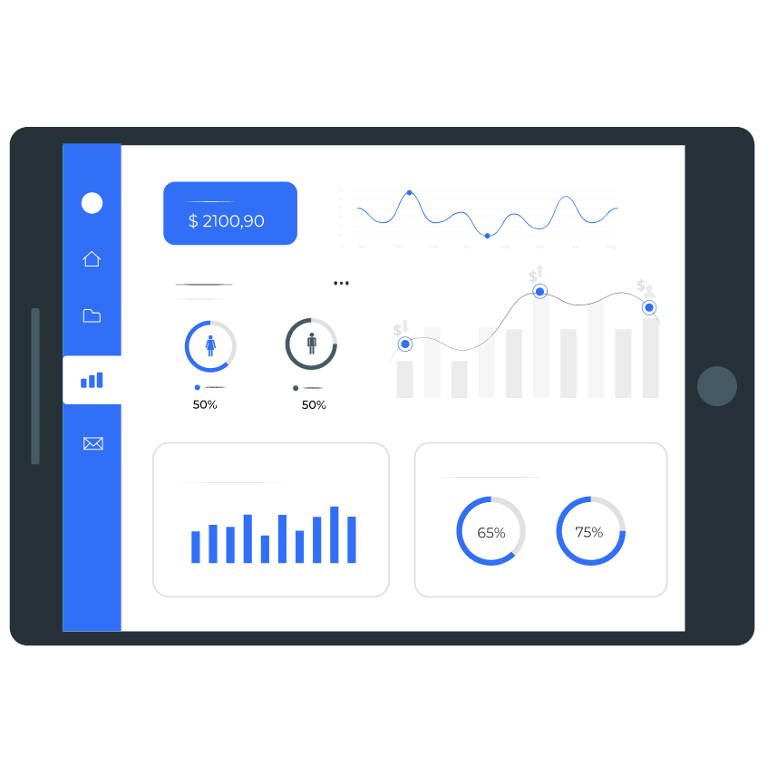 Dashboard displaying a graphic of top tech talent.